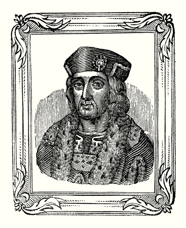 Henry VII was born in 1457, crowned in 1485, and died in 1509 (engraving) بواسطة مدرسة اللغة الإنجليزية