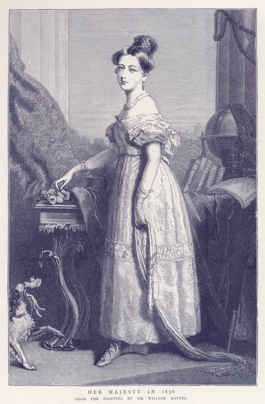 جلالة الملكة عام 1836 بواسطة مدرسة اللغة الإنجليزية