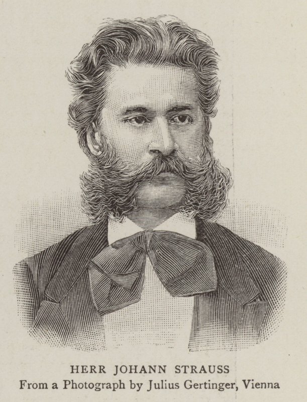 Herr Johann Strauss (engraving) بواسطة مدرسة اللغة الإنجليزية