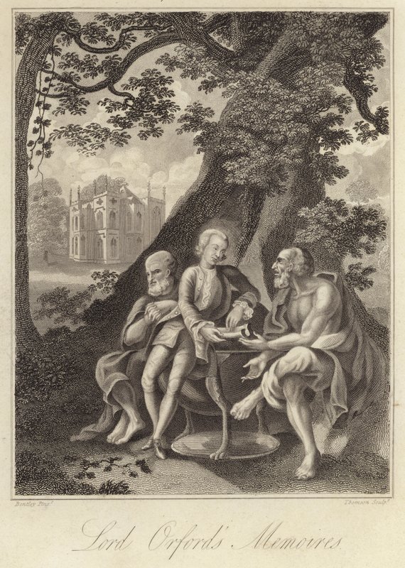 Horace Walpole, English historian, author and politician (engraving) بواسطة مدرسة اللغة الإنجليزية