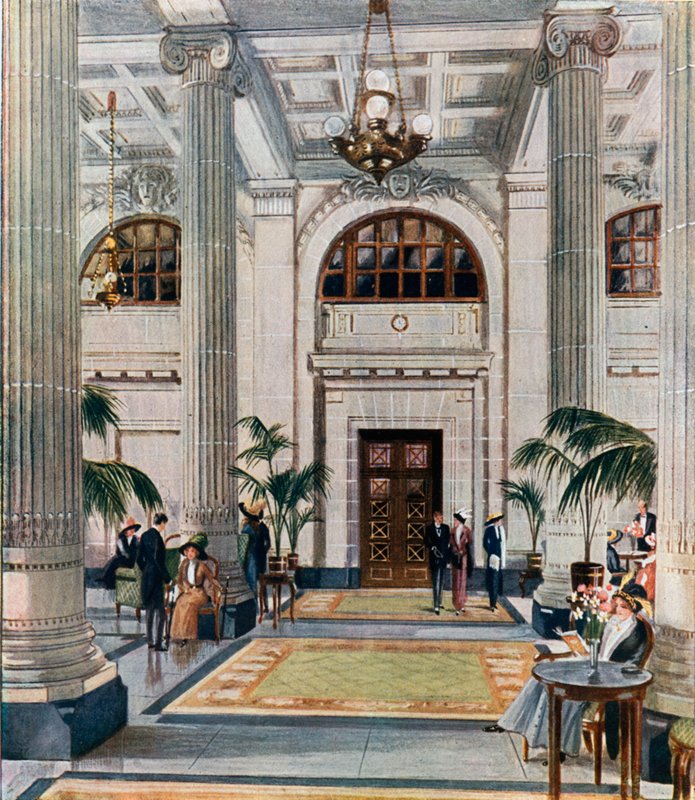 Hypostyle Hall of the New Midland Adelphi Hotel، Liverpool بواسطة مدرسة اللغة الإنجليزية