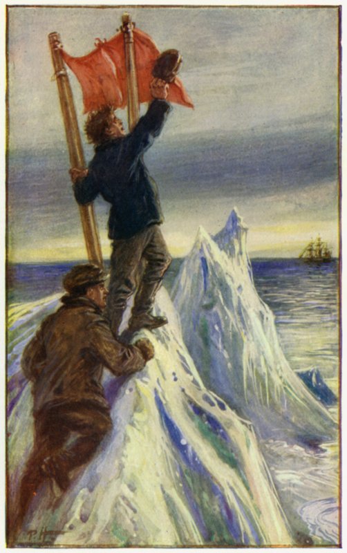 Illustration for Peter The Whaler by William H G Kingston (colour litho) بواسطة مدرسة اللغة الإنجليزية