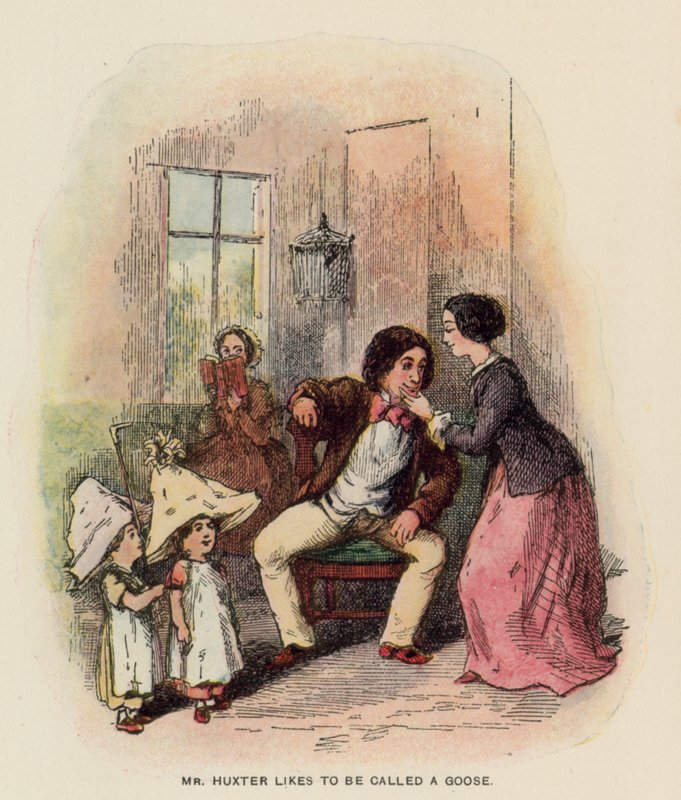 رسم توضيحي لتاريخ Pendennis بواسطة Thackeray بواسطة مدرسة اللغة الإنجليزية
