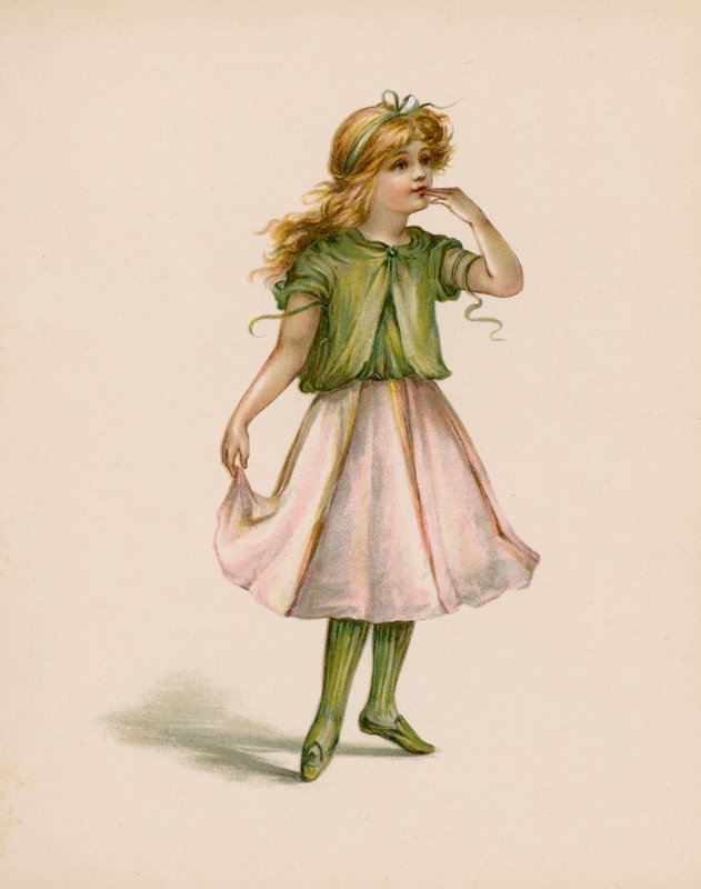 رسم توضيحي للغة الزهور (chromolitho) بواسطة مدرسة اللغة الإنجليزية