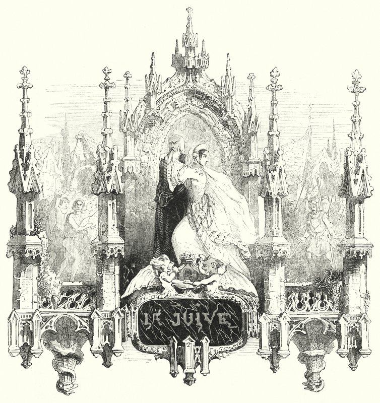 Illustration for the opera La Juive by Fromental Halevy (engraving) بواسطة مدرسة اللغة الإنجليزية