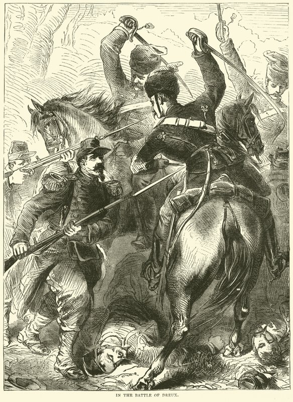 في معركة Dreux ، نوفمبر 1870 بواسطة مدرسة اللغة الإنجليزية
