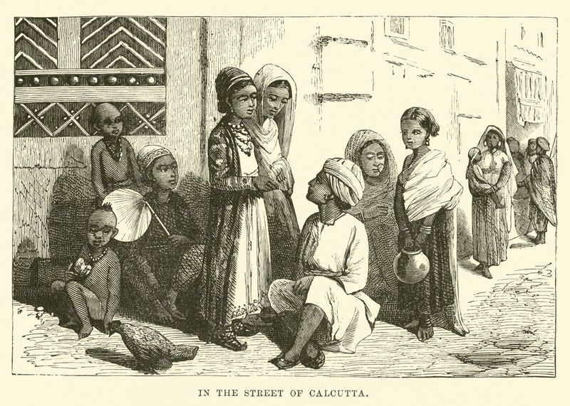 في شارع كلكتا بواسطة مدرسة اللغة الإنجليزية