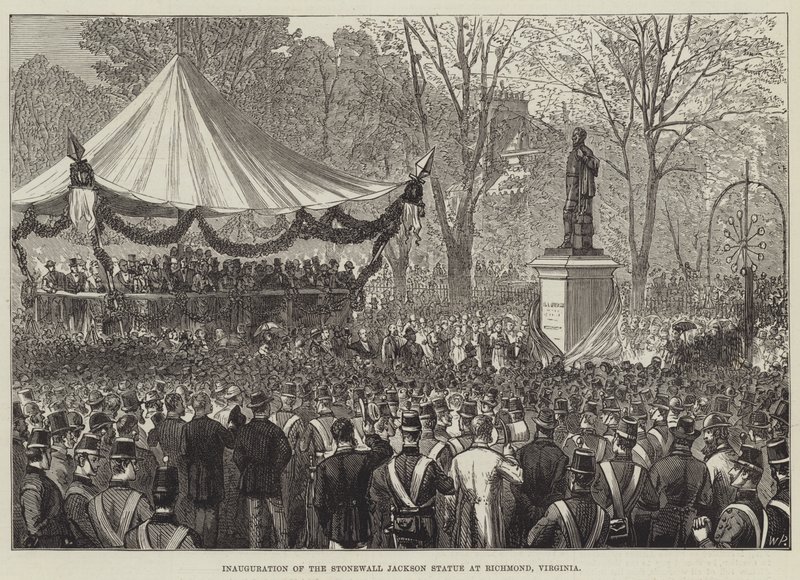 افتتاح تمثال Stonewall Jackson في ريتشموند ، فيرجينيا (نقش) بواسطة مدرسة اللغة الإنجليزية