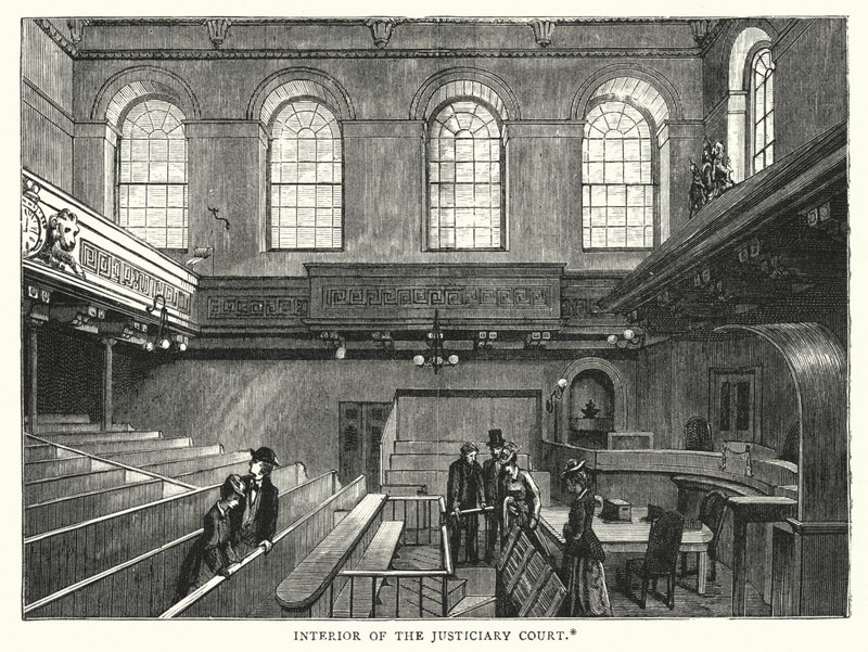 Interior of the Justiciary Court (engraving) بواسطة مدرسة اللغة الإنجليزية