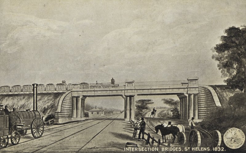 تقاطعات الجسور ، سانت هيلينز ، 1832 بواسطة مدرسة اللغة الإنجليزية