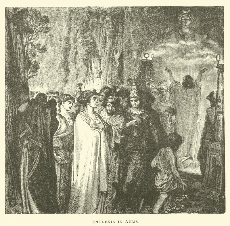 Iphigenia in Aulis (نقش) بواسطة مدرسة اللغة الإنجليزية