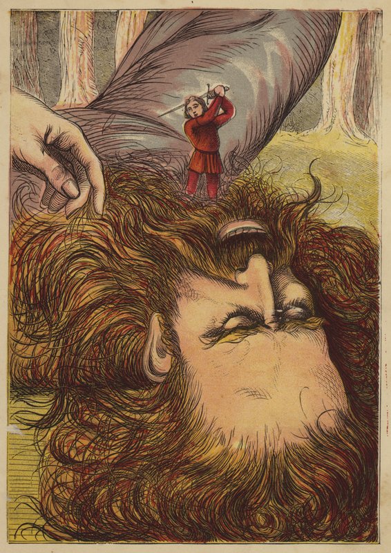 Jack And The Beanstalk (coloured engraving) بواسطة مدرسة اللغة الإنجليزية