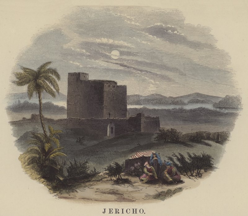 Jericho (coloured engraving) بواسطة مدرسة اللغة الإنجليزية