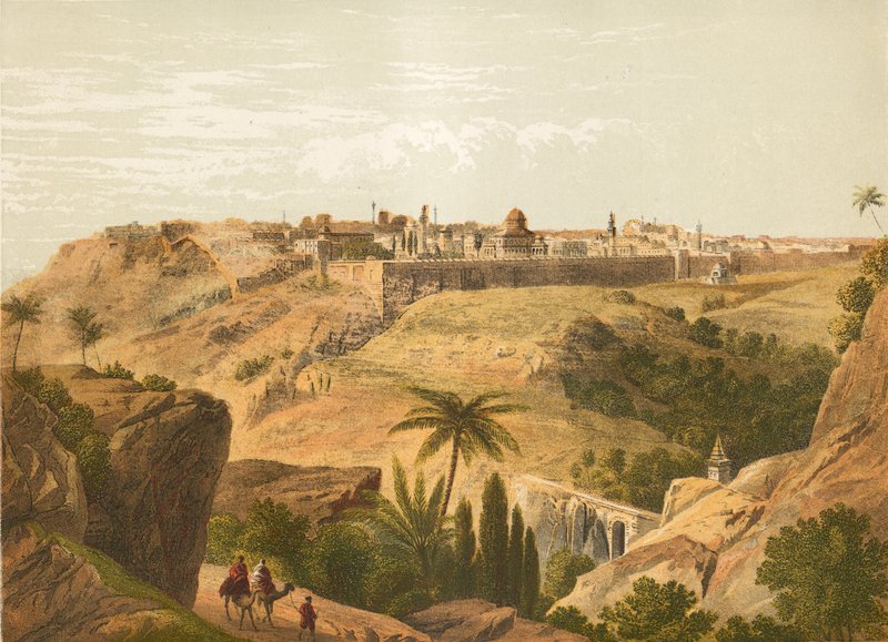 القدس من طريق بيت عنيا بواسطة مدرسة اللغة الإنجليزية