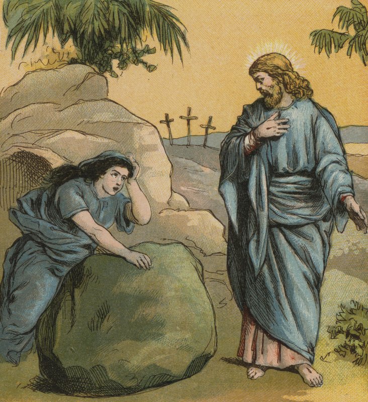يسوع المسيح ، من بين الأموات (لون ليثو) بواسطة مدرسة اللغة الإنجليزية