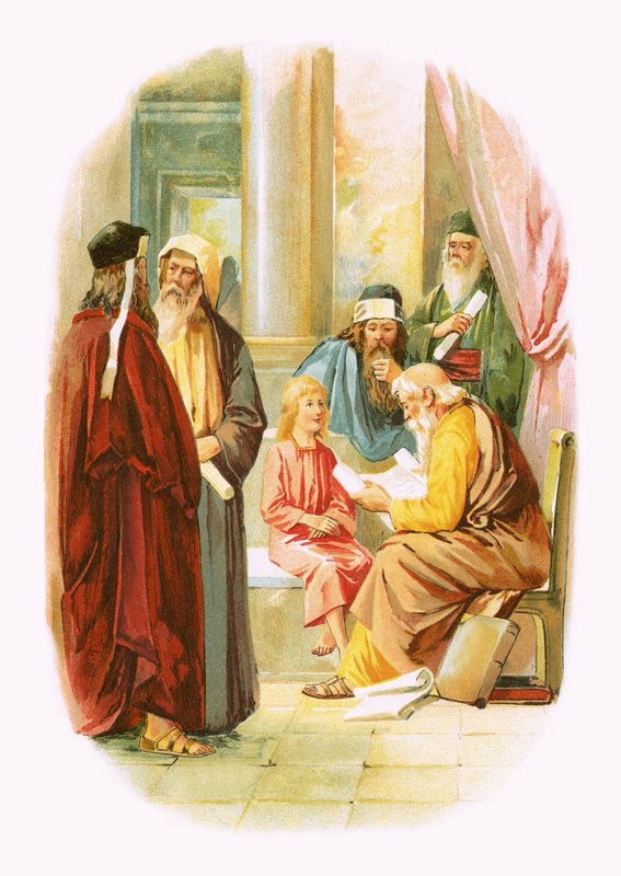 يسوع في الهيكل بواسطة مدرسة اللغة الإنجليزية