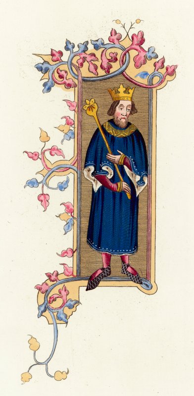 John, King Of France (coloured engraving) بواسطة مدرسة اللغة الإنجليزية