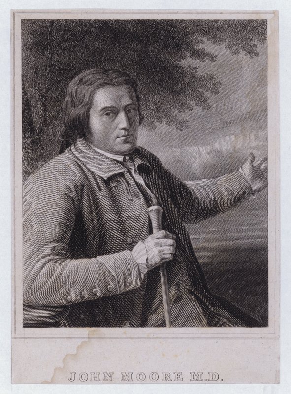 John Moore, Scottish physician (engraving) بواسطة مدرسة اللغة الإنجليزية