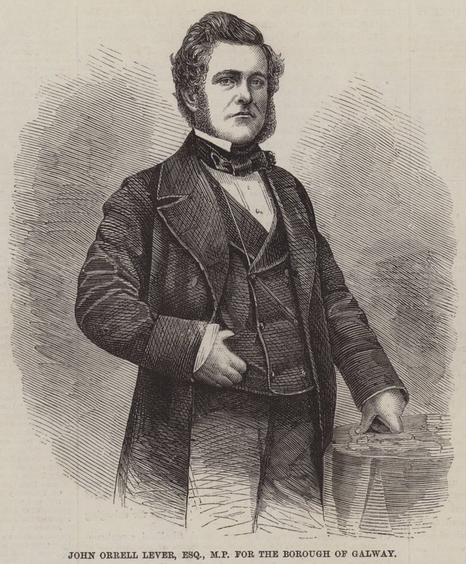 John Orrell Lever, Esquire, MP for the Borough of Galway (engraving) بواسطة مدرسة اللغة الإنجليزية