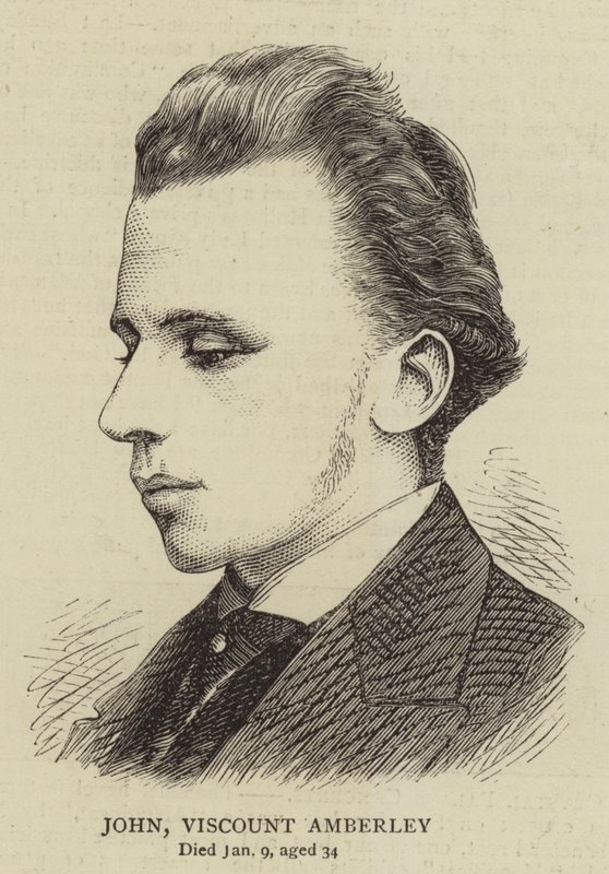 John Viscount Amberley (engraving) بواسطة مدرسة اللغة الإنجليزية