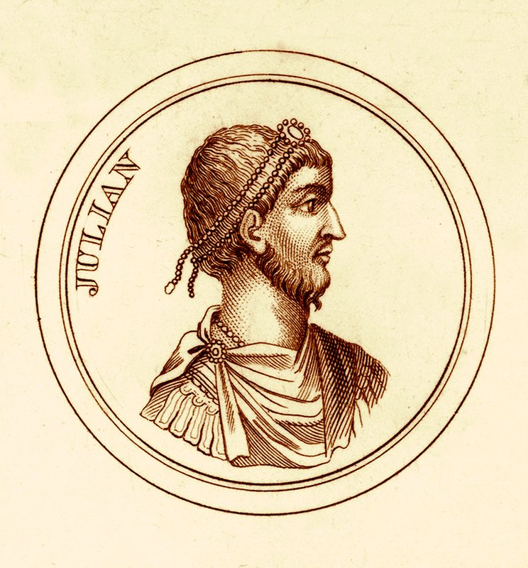 جوليان ، رسم توضيحي من القاموس التاريخي العالمي لجورج كراب ، نشر عام 1825 (صورة محسنة رقميًا) بواسطة مدرسة اللغة الإنجليزية