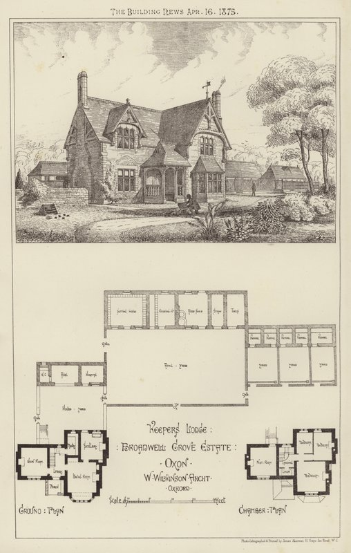 Keepers Lodge ، Broadwell Grove Estate ، Oxon (نقش) بواسطة مدرسة اللغة الإنجليزية
