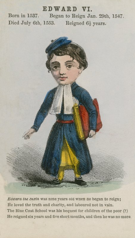 King Edward VI (aquatint) بواسطة مدرسة اللغة الإنجليزية