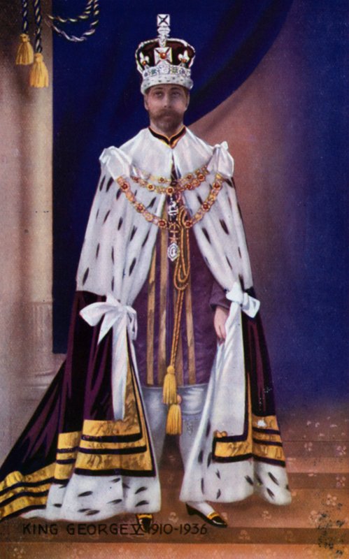 King George V (colour litho) بواسطة مدرسة اللغة الإنجليزية