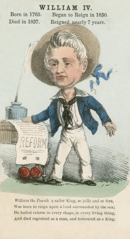 King William IV (aquatint) بواسطة مدرسة اللغة الإنجليزية
