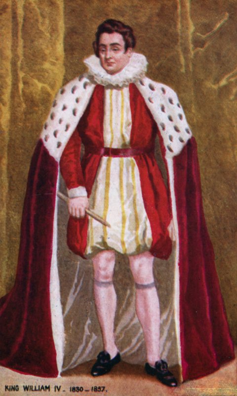 King William IV (colour litho) بواسطة مدرسة اللغة الإنجليزية