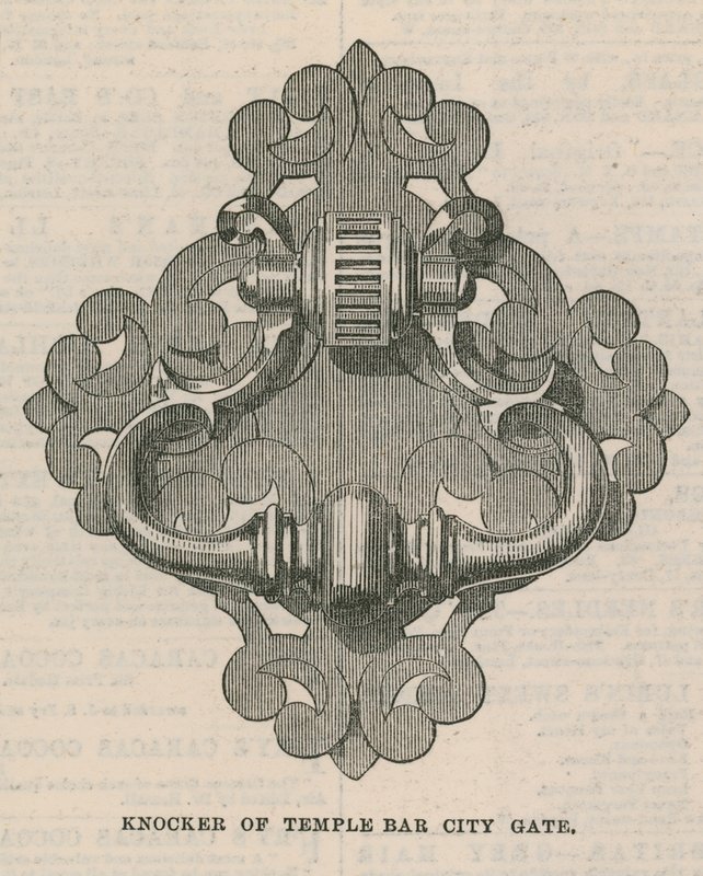 Knocker of Temple Bar City Gate بواسطة مدرسة اللغة الإنجليزية