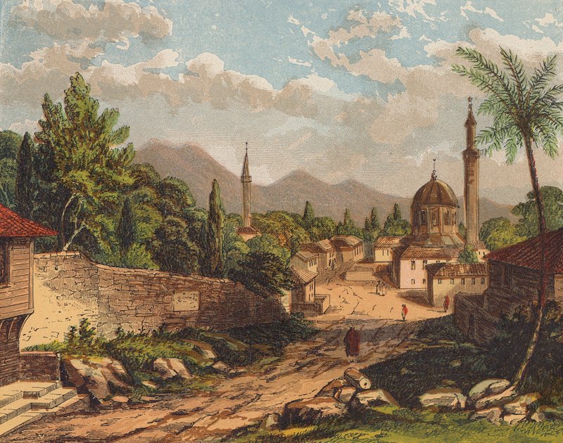 المناظر الطبيعية في الأراضي المقدسة (لون الحجر) بواسطة مدرسة اللغة الإنجليزية