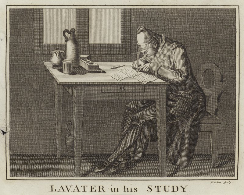 Lavater في دراسته بواسطة مدرسة اللغة الإنجليزية