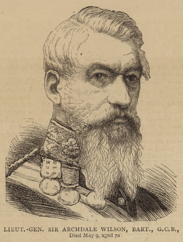 Lieutenant General Sir Archdale Wilson, Baronet, GCB (engraving) بواسطة مدرسة اللغة الإنجليزية