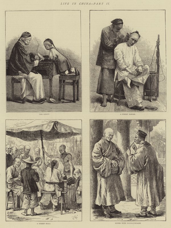 Life in China, Part II (engraving) بواسطة مدرسة اللغة الإنجليزية