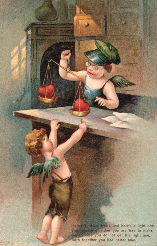 القلب الخفيف والثقيل (chromolitho) بواسطة مدرسة اللغة الإنجليزية