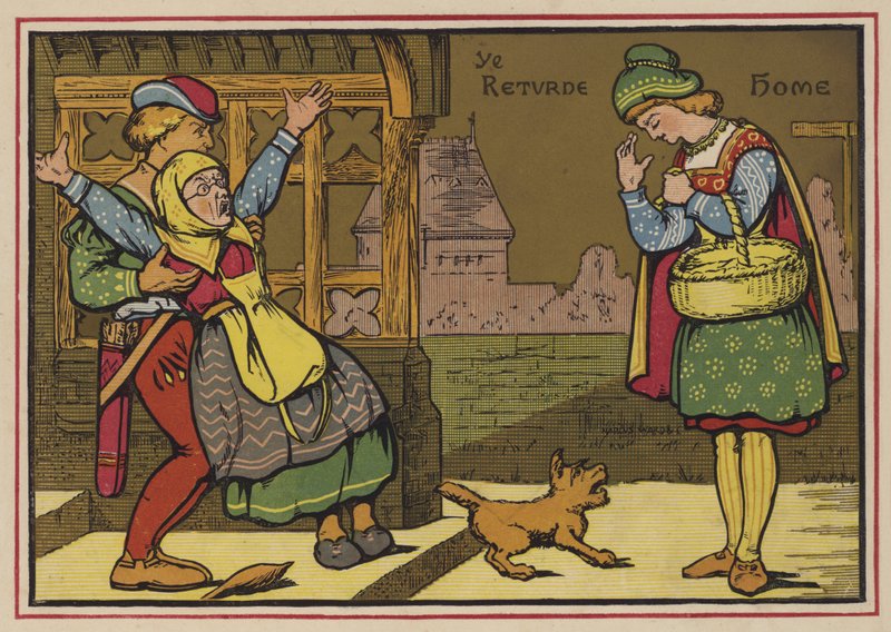 Little Market Woman (لون litho) بواسطة مدرسة اللغة الإنجليزية