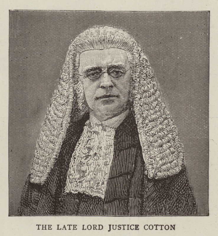 Lord Justice Cotton (engraving) بواسطة مدرسة اللغة الإنجليزية
