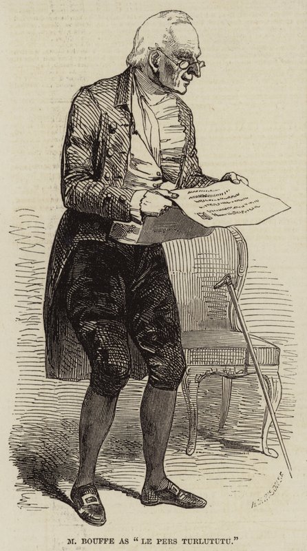 M Bouffe as "Le Pere Turlututu" (engraving) بواسطة مدرسة اللغة الإنجليزية