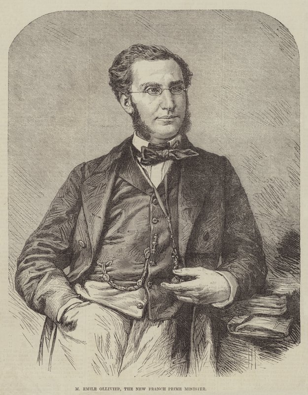 M Emile Ollivier, the New French Prime Minister (engraving) بواسطة مدرسة اللغة الإنجليزية