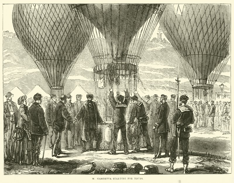 يبدأ M Gambetta في الجولات ، نوفمبر 1870 بواسطة مدرسة اللغة الإنجليزية