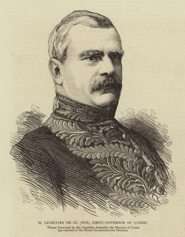 M Letellier de St Just, Lieutenant-Governor of Quebec (engraving) بواسطة مدرسة اللغة الإنجليزية
