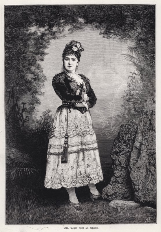 Madame Marie Roze as Carmen (engraving) بواسطة مدرسة اللغة الإنجليزية