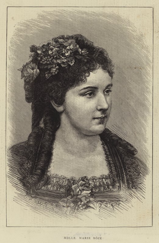 Mademoiselle Marie Roze (engraving) بواسطة مدرسة اللغة الإنجليزية