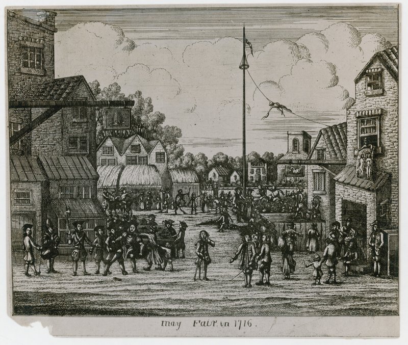 معرض مايو عام 1716 بواسطة مدرسة اللغة الإنجليزية