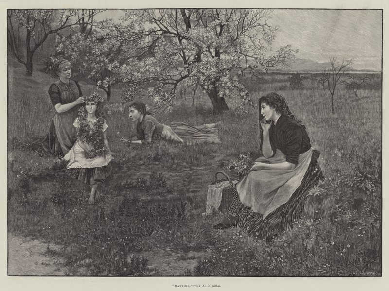 Maytime (engraving) بواسطة مدرسة اللغة الإنجليزية