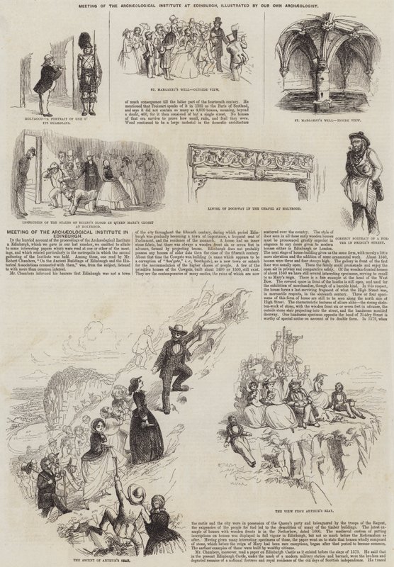 Meeting of the Archaeological Institute at Edinburgh (engraving) بواسطة مدرسة اللغة الإنجليزية