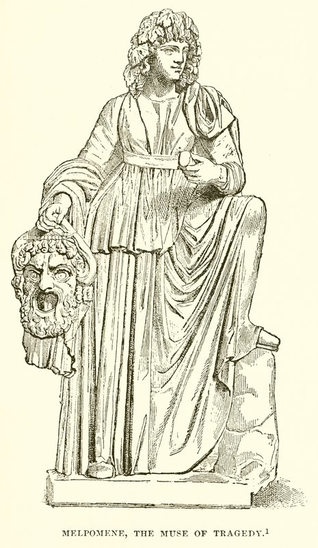 Melpomene ، موسى المأساة بواسطة مدرسة اللغة الإنجليزية
