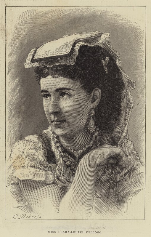 Miss Clara-Louise Kellogg (engraving) بواسطة مدرسة اللغة الإنجليزية