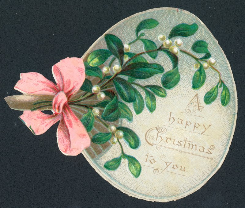 Mistletoe Fan ، بطاقة عيد الميلاد بواسطة مدرسة اللغة الإنجليزية
